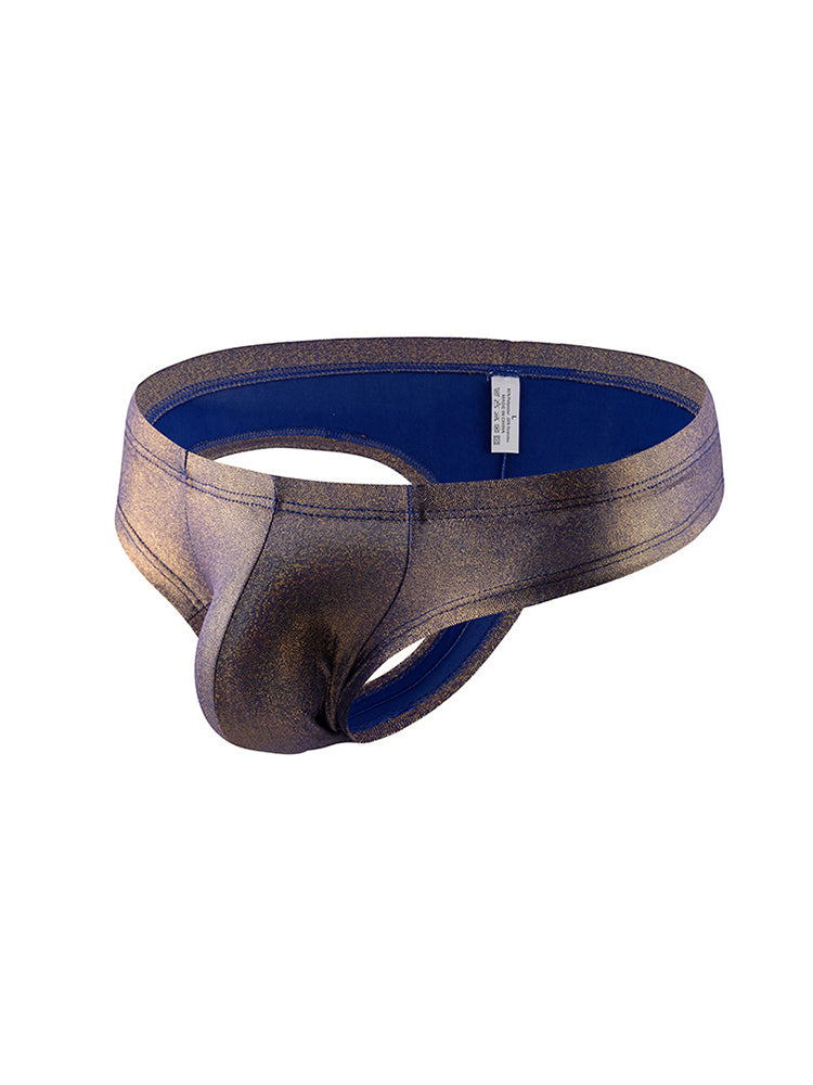 3 Pack Men's Sparkle Thongs in Solid Colors