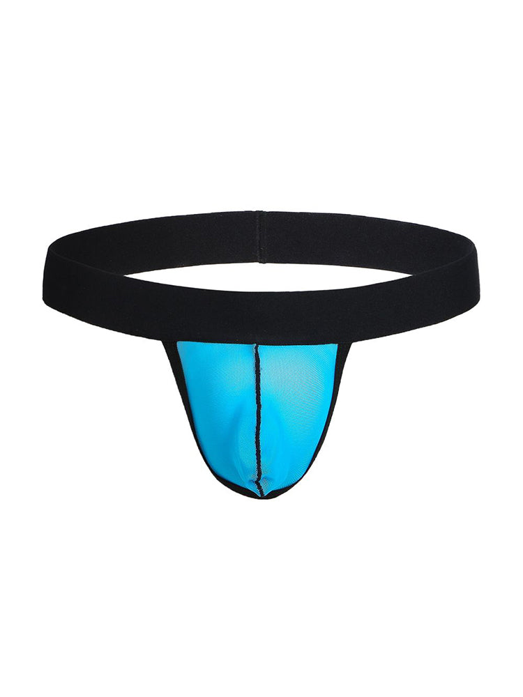 4 Pack Men's Single Pouch Ice Silk Sexy Thong