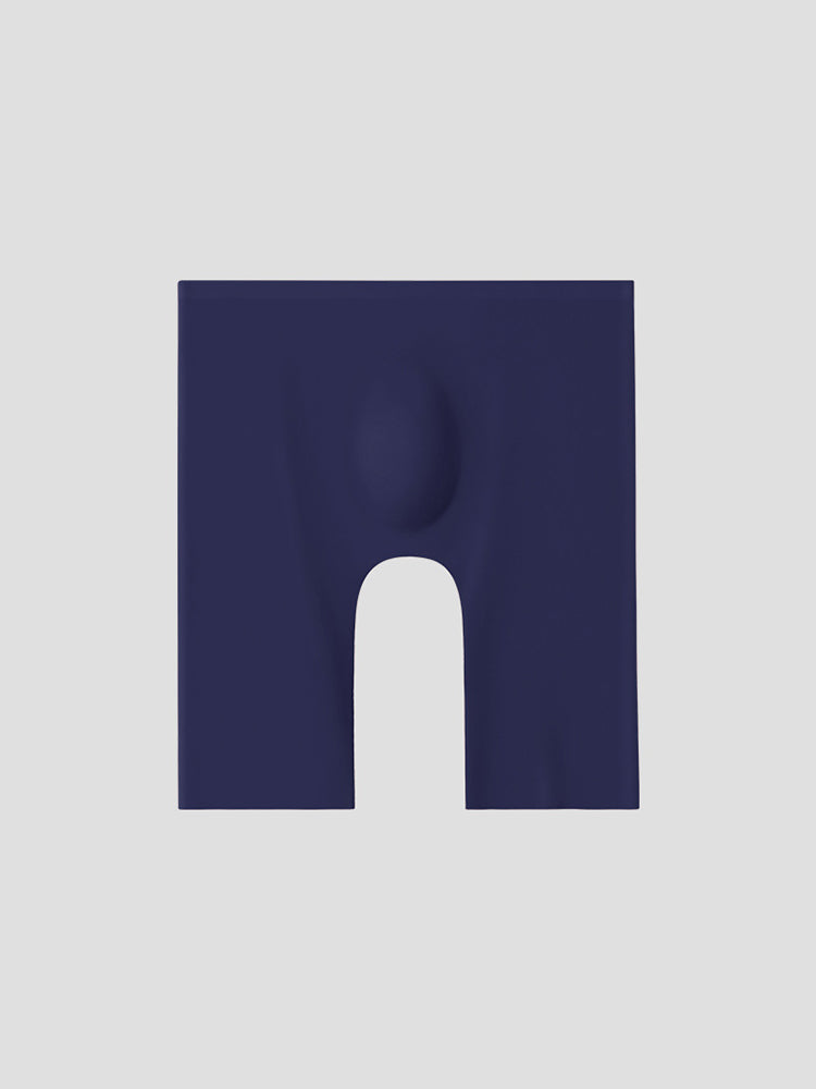 3 Pack Men's Breathable Seamless Mid-Length Boxer Briefs