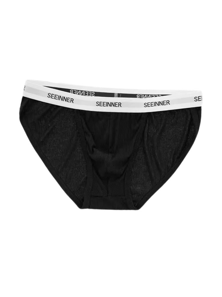 3 Pack Men's Sporty Cut Comfy Waistband Moisture-Wicking Briefs