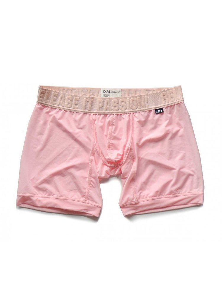 2 Pack Men's Trendy Breathable Ice Silk Boxer Briefs