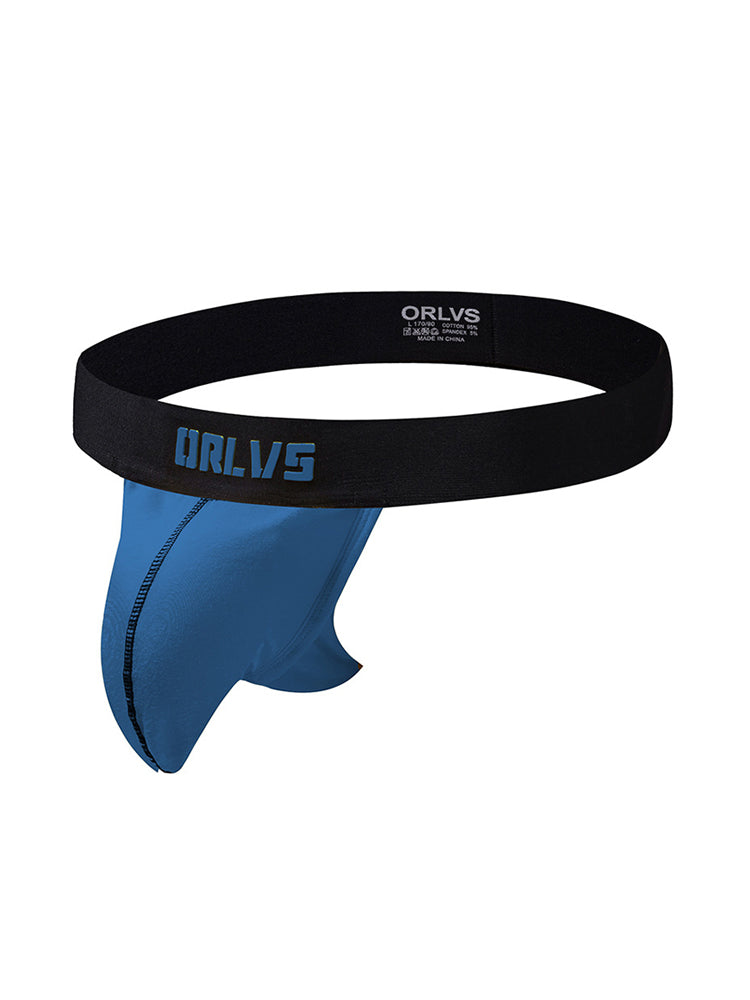 3 Pack Low-Cut Cotton Men's Thong with Enhanced Pouch