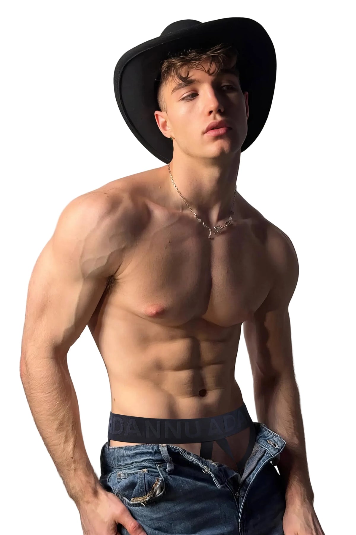 Men's Party-Ready Lace-Up Thong with Sexy Low-Rise Fit