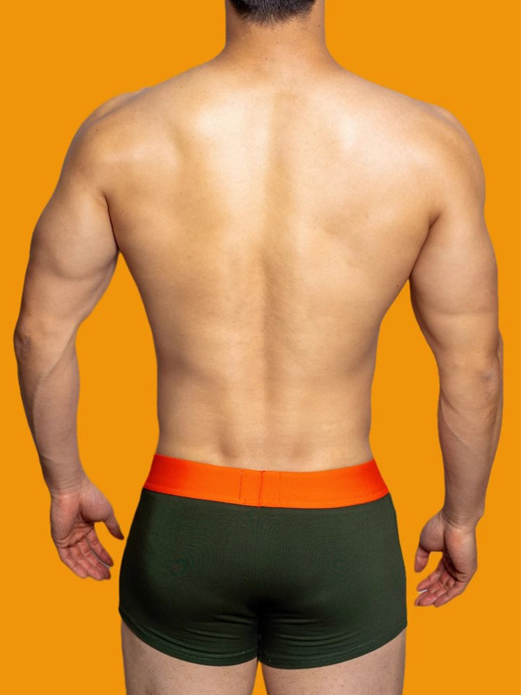 2 Pack Men's Mesh Transparent Open-Cut Cotton Mesh Trunks