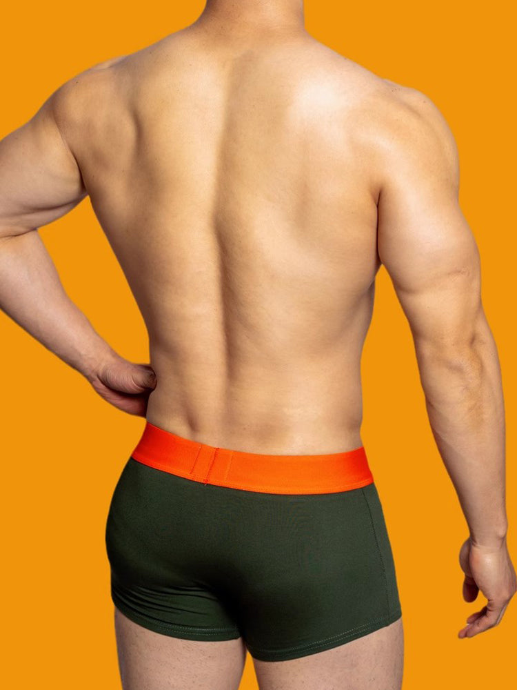 2 Pack Men's Mesh Transparent Open-Cut Cotton Mesh Trunks