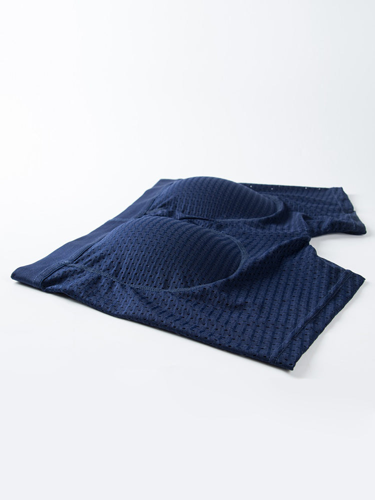 Sponge Cushion Mesh Buttock Boxer Briefs