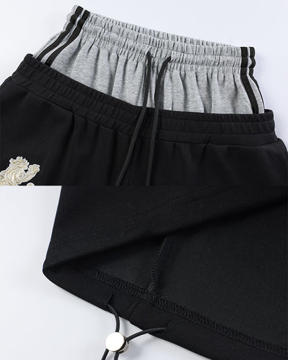 American Collegiate Graphic Wide Leg Sweat Shorts