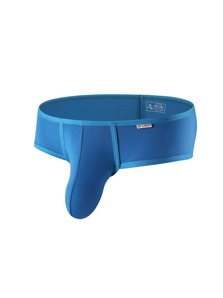 2 Pack Men's Low-Rise Contoured Pouch Stretch Fit Sporty Cut Trunks