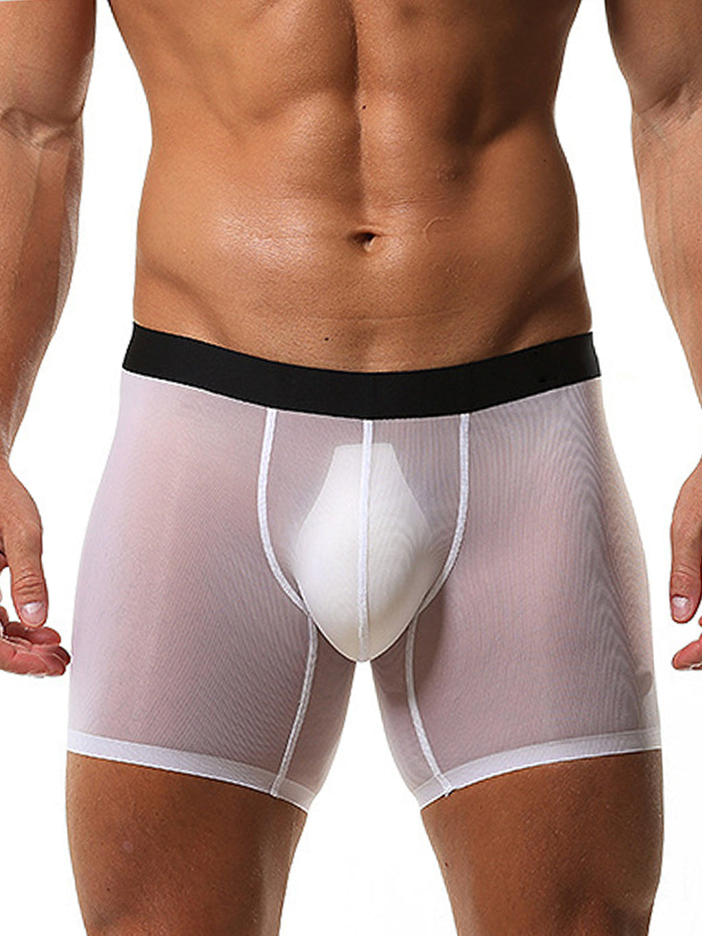 2 Pack Men’s Breathable Athletic Mesh Boxer Briefs