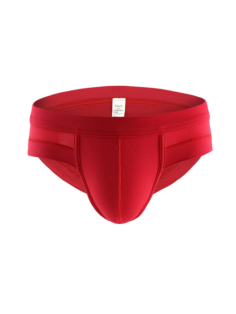 4 Pack Men's Solid Breathable Anti-Pinch Briefs