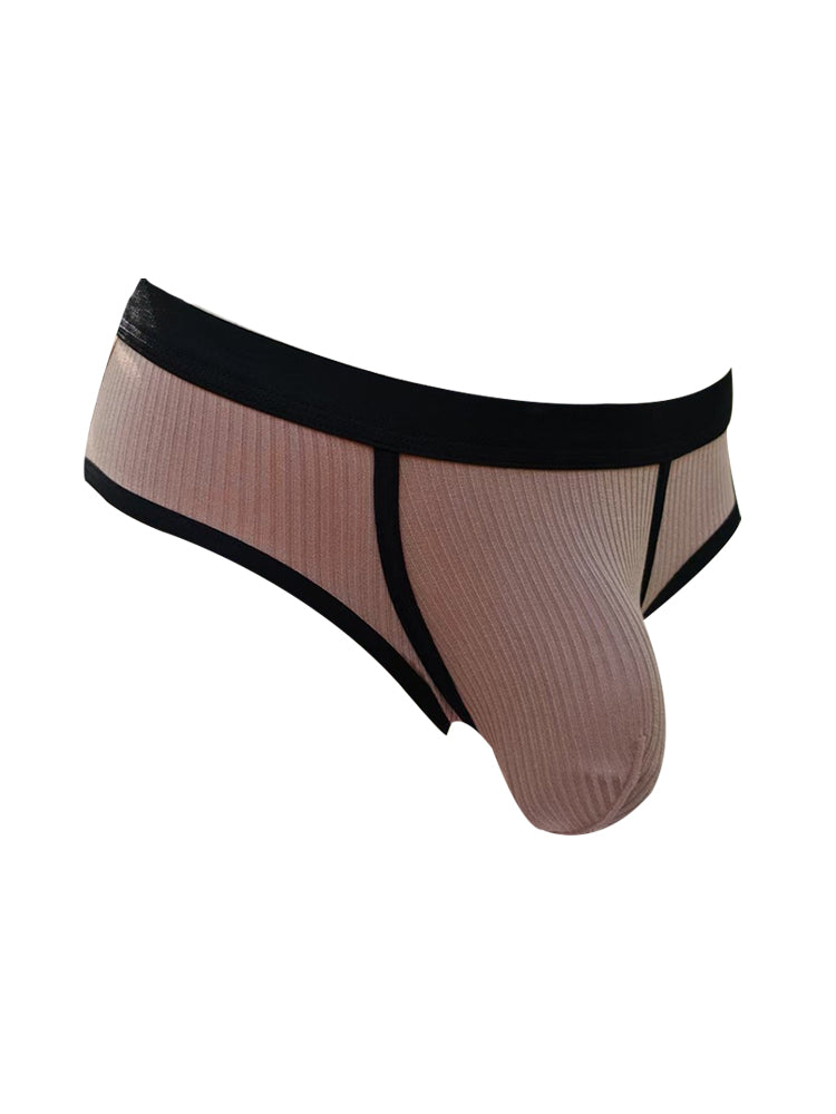 3 Pack Men's Seamless Comfort Large Supportive Pouch Sexy Low-Rise Briefs