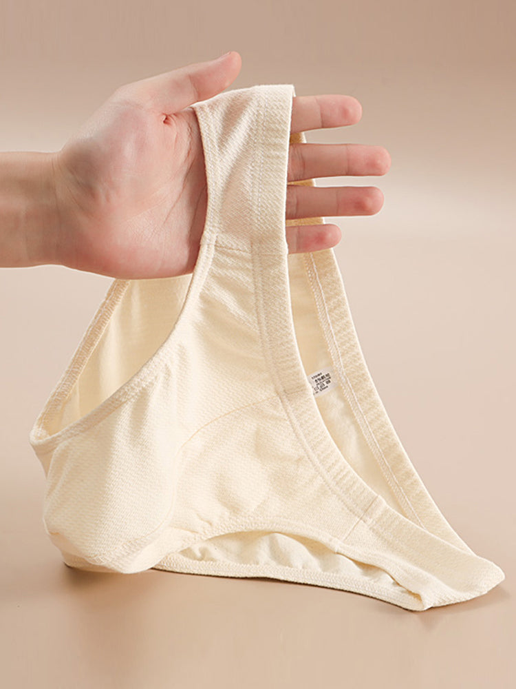 4 Pack Men's Organic Cotton Stretch Fit Workout Ready Briefs