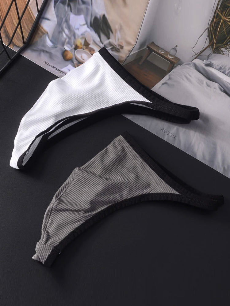 2 Pack Men's Low-Rise Eco-Friendly Lightweight Thong