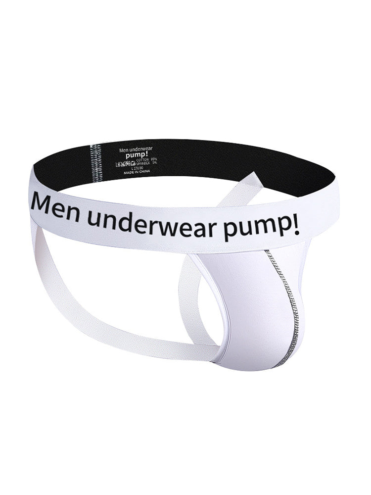 2 Pack Men's Trendy Breathable Sexy Cotton Jockstrap