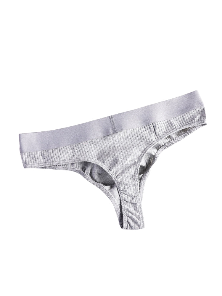 4-Pack Men's Ultra-Soft Cotton Mid-Rise Stay-Put Fit Seamless Thong