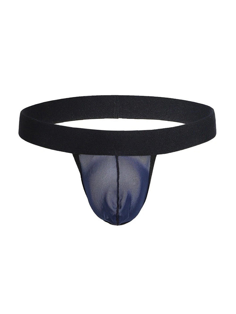 4 Pack Men's Single Pouch Ice Silk Sexy Thong
