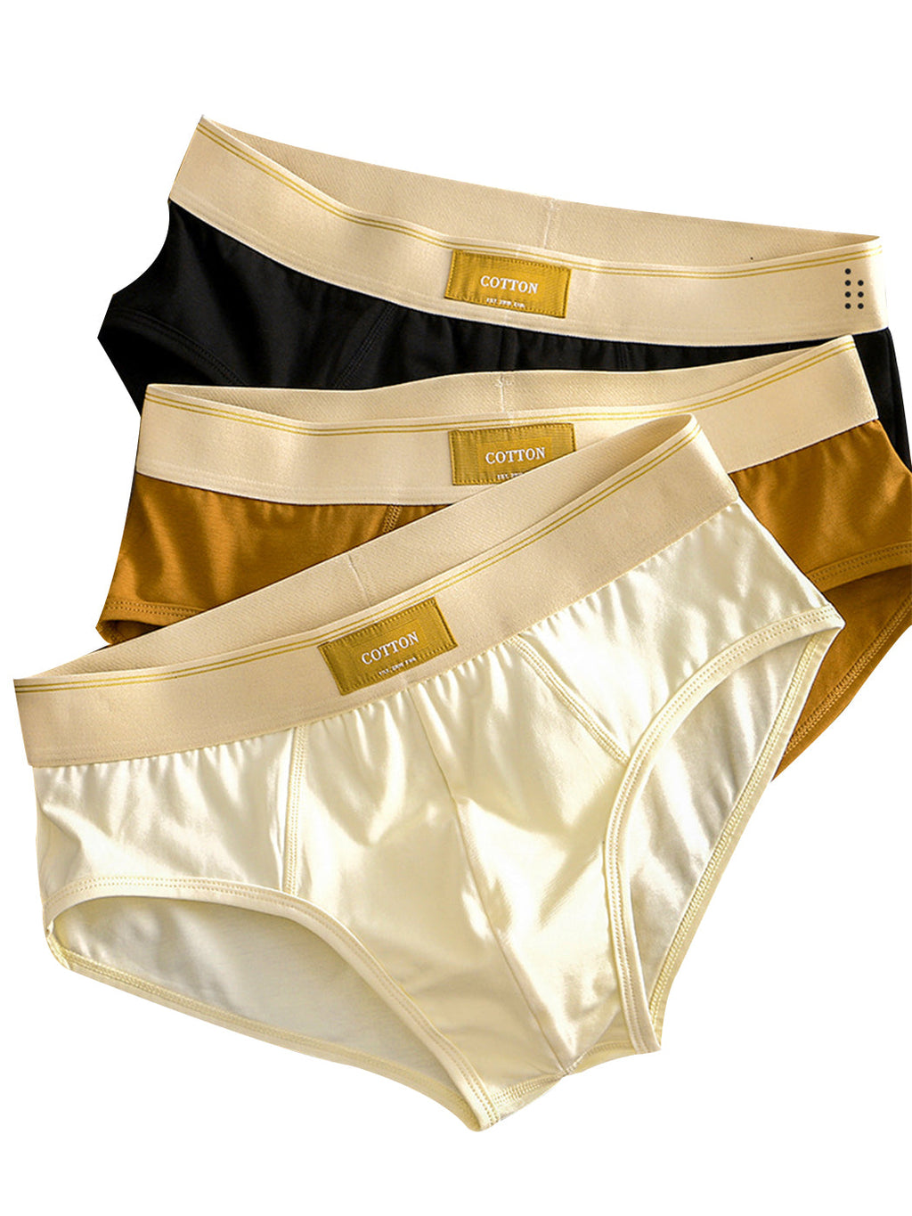 3 Pack Men’ Breathable Stretch-Cotton Briefs