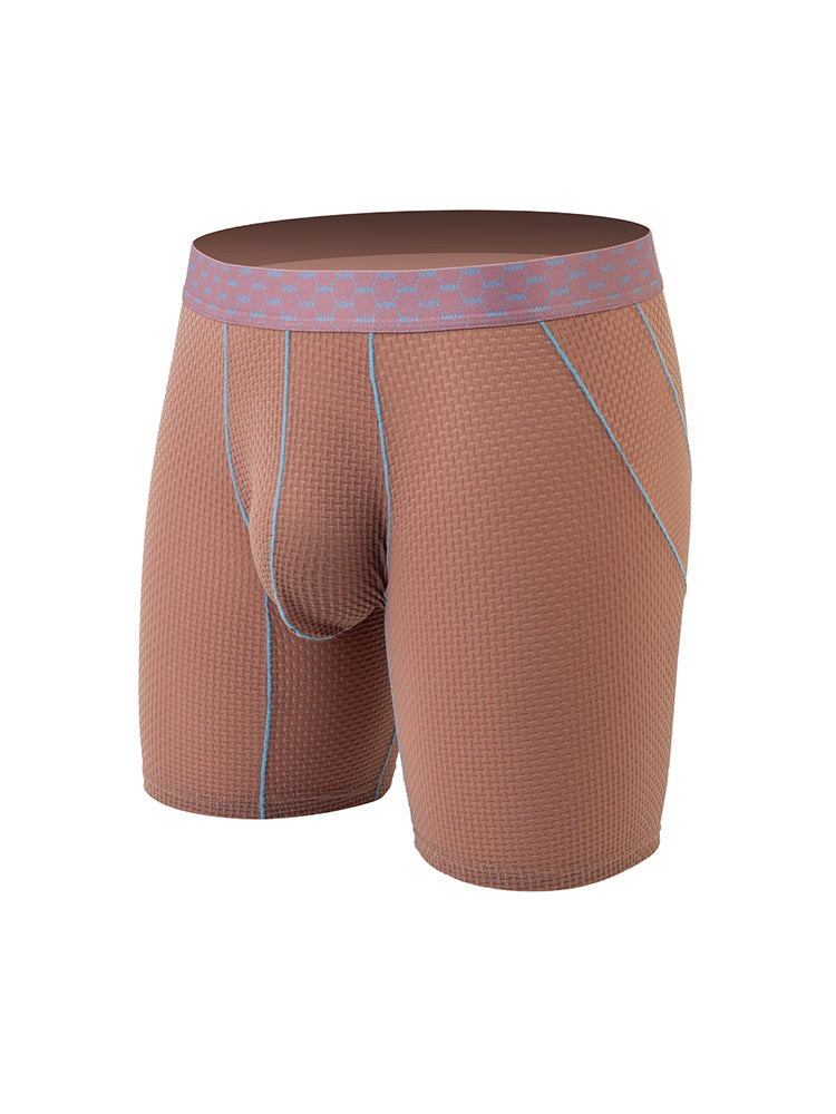 3 Pack Men's Anti-chafing Waffle Boxer Briefs