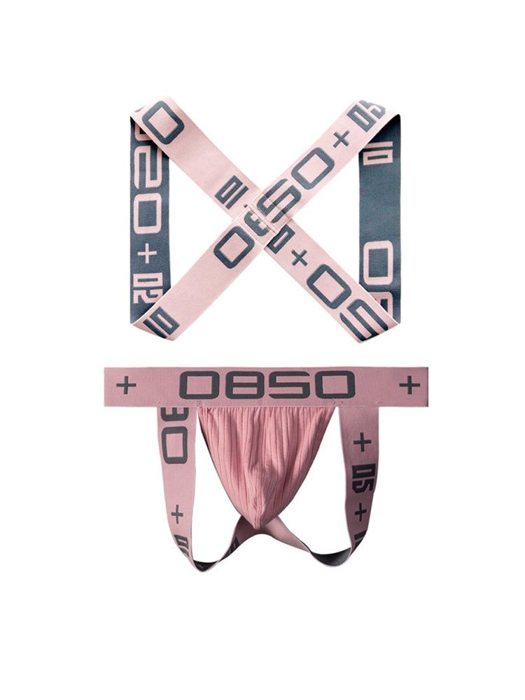 Men's Ultra-Soft Cotton Supportive Fit Activewear Shoulder Strap & Underwear