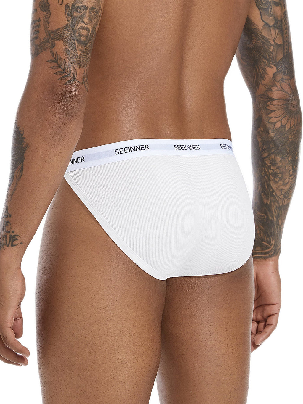 3 Pack Men's Sporty Cut Comfy Waistband Moisture-Wicking Briefs