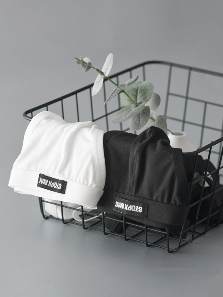 2 Pack Men's Low-Rise Sexy Thong with U-Pouch and Fixed Thigh Straps