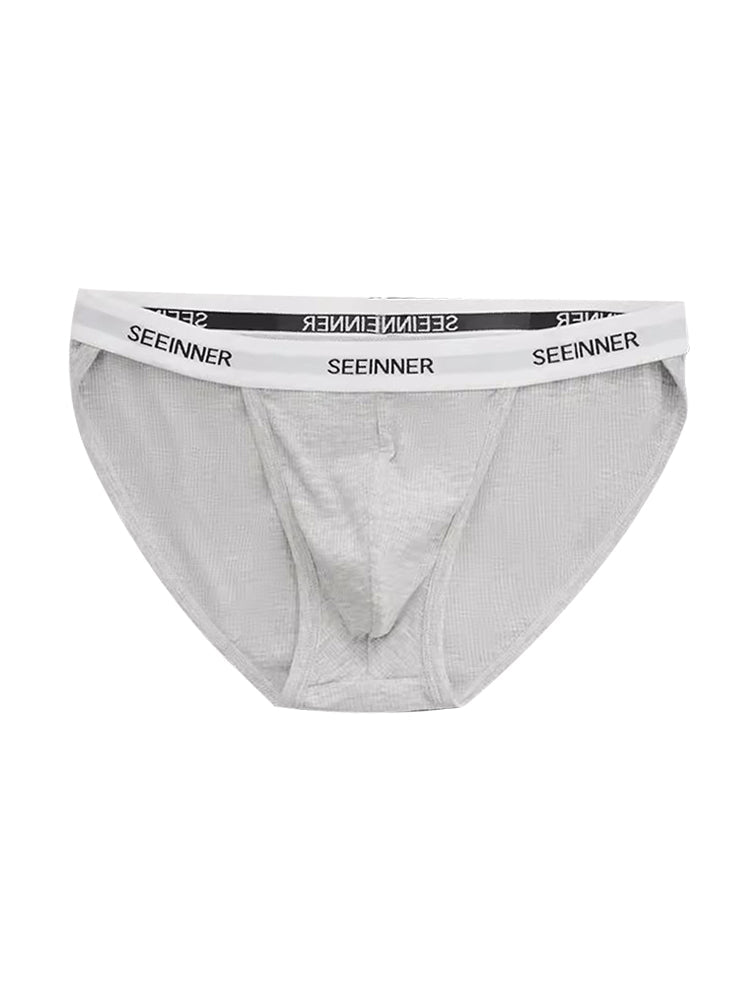 3 Pack Men's Sporty Cut Comfy Waistband Moisture-Wicking Briefs