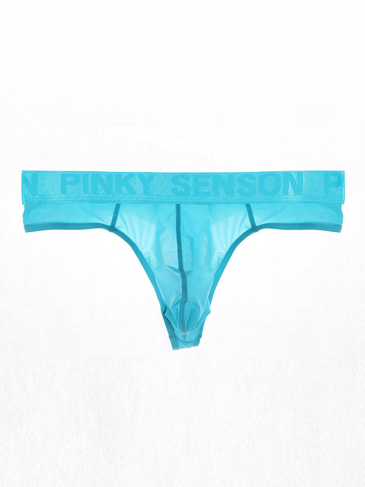 4 Pack Men's Sexy Nylon Low-Rise Comfortable Thong & Strings