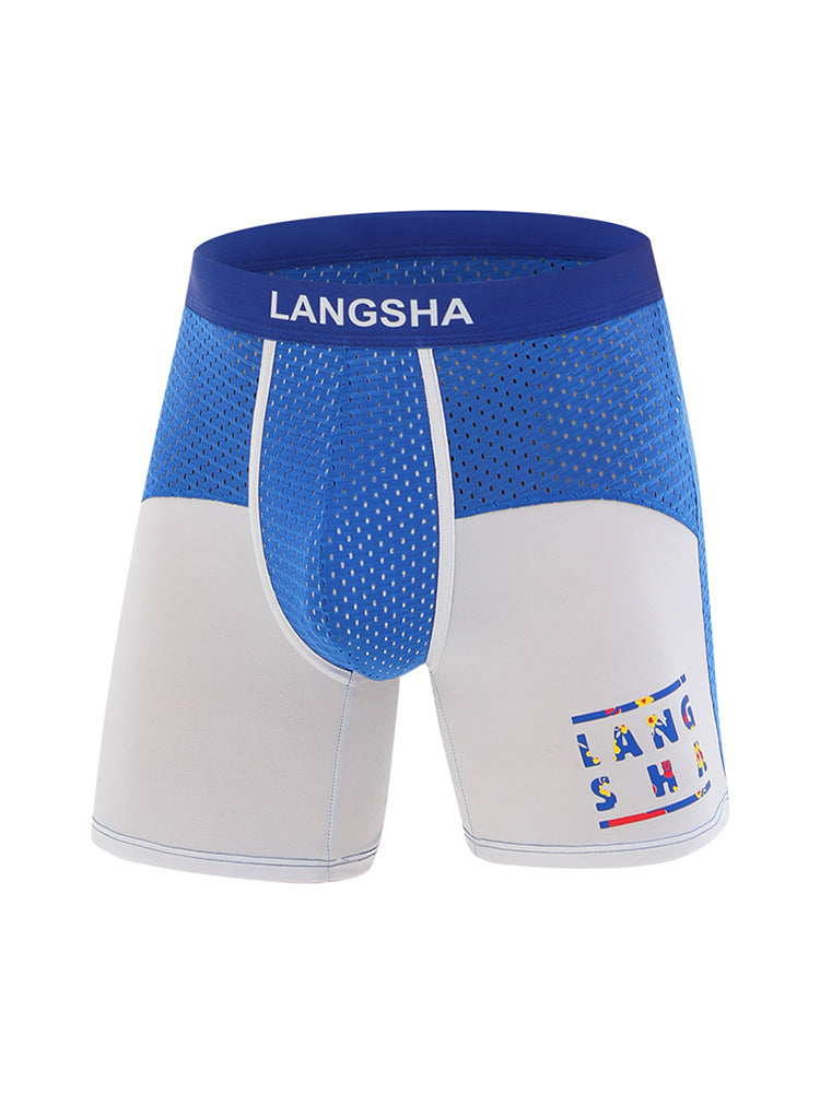 Men's Anti-Chafing Sports Boxer Briefs with Spacious Pouch