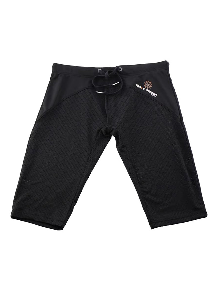 Men’s Athletic Compression Tight Shorts with Drawstring