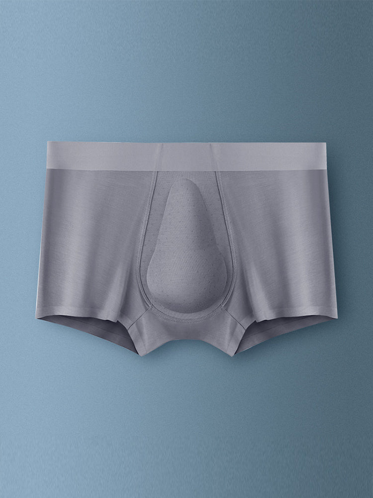 Men's Seamless Trunks with Organic Latex Support Cup