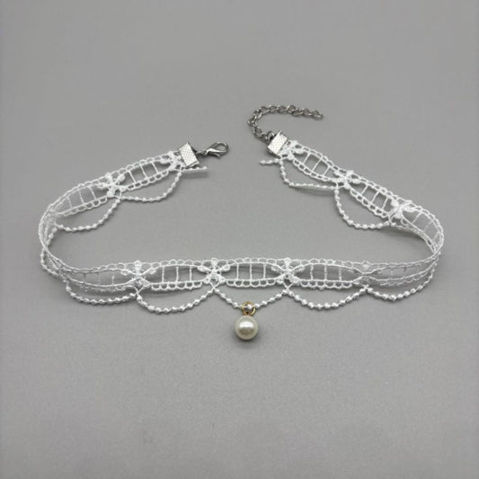 Pearl Lace Choker