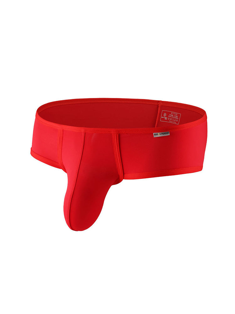 2 Pack Men's Low-Rise Contoured Pouch Stretch Fit Sporty Cut Trunks