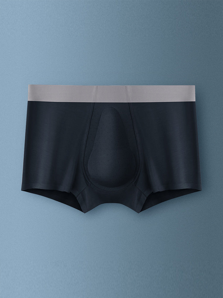 Men's Seamless Trunks with Organic Latex Support Cup