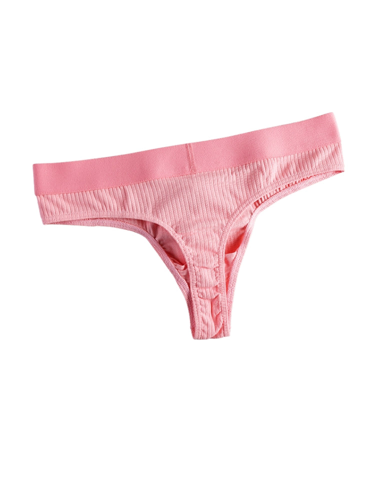 4-Pack Men's Ultra-Soft Cotton Mid-Rise Stay-Put Fit Seamless Thong