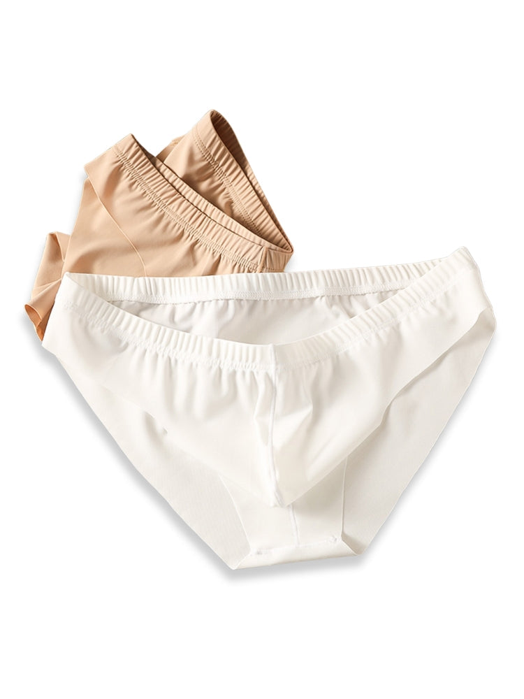 4 Pack Men's Ice Silk Lightweight Breathable Minimalist Briefs