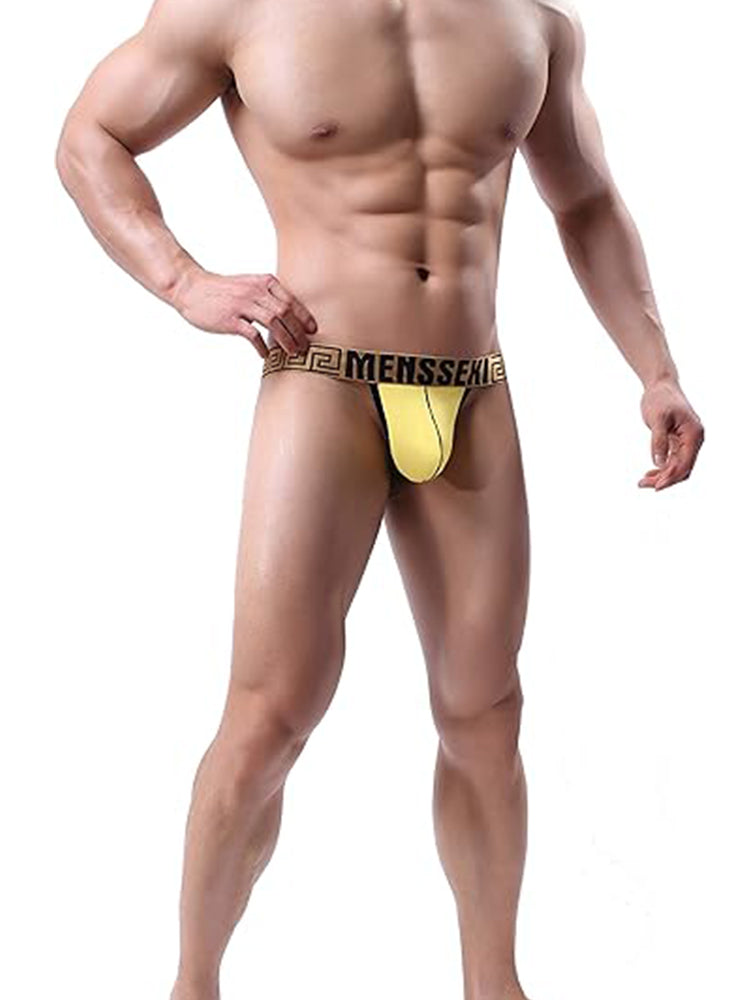 4 Pack Men's Single Pouch Ice Silk Sexy Thong