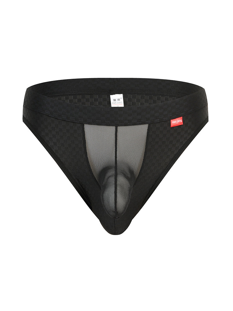 2 Pack Men's Sexy Thongs with Transparent Elephant Trunk