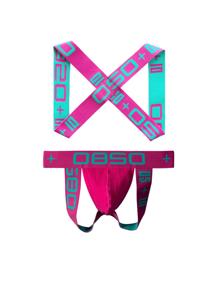 Men's Ultra-Soft Cotton Supportive Fit Activewear Shoulder Strap & Underwear