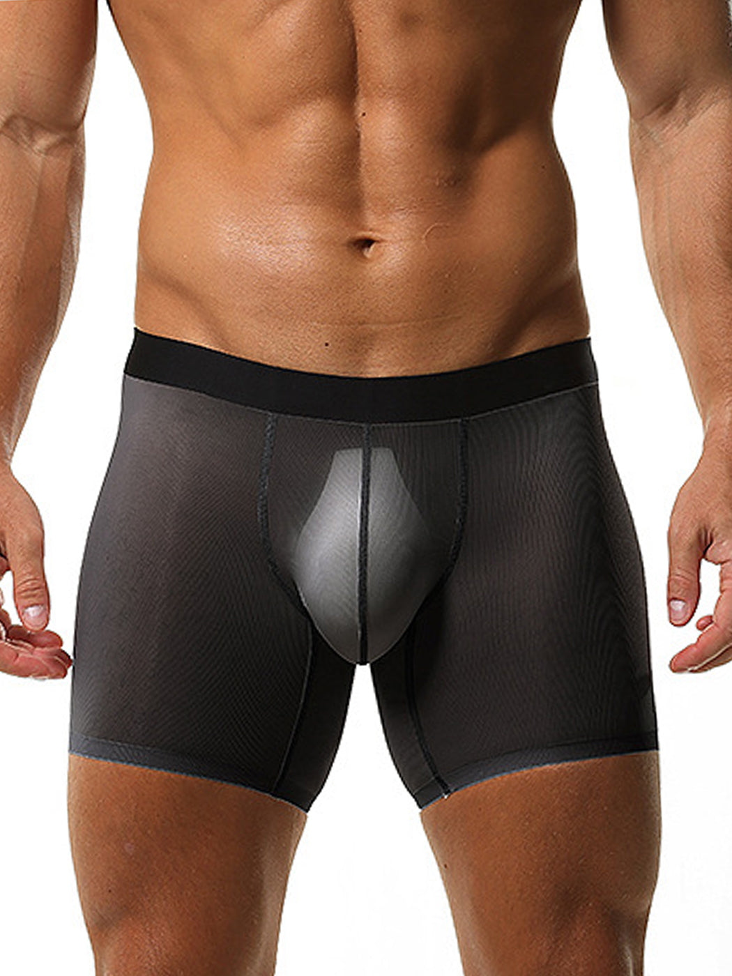 2 Pack Men’s Breathable Athletic Mesh Boxer Briefs