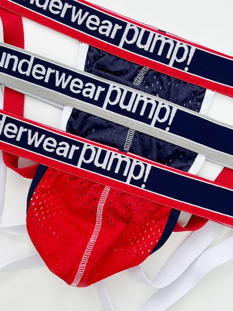 2 Pack Men's Sexy Elastic Waist Micro Mesh Cup Thong