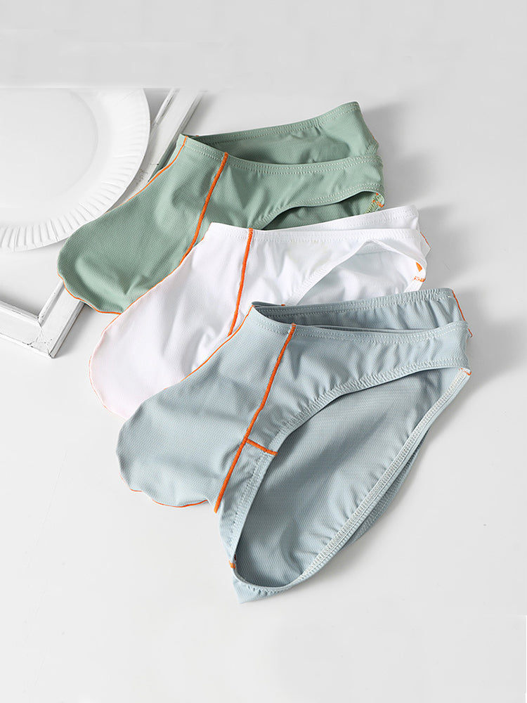 3 Pack Men's U-Pouch Ice Silk Briefs