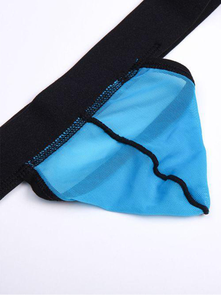 4 Pack Men's Single Pouch Ice Silk Sexy Thong