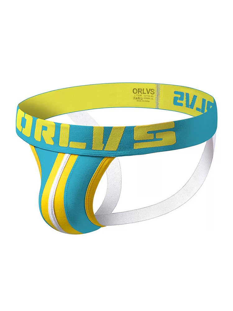 3 Pack Men's U-Pouch Striped Sexy Jockstraps