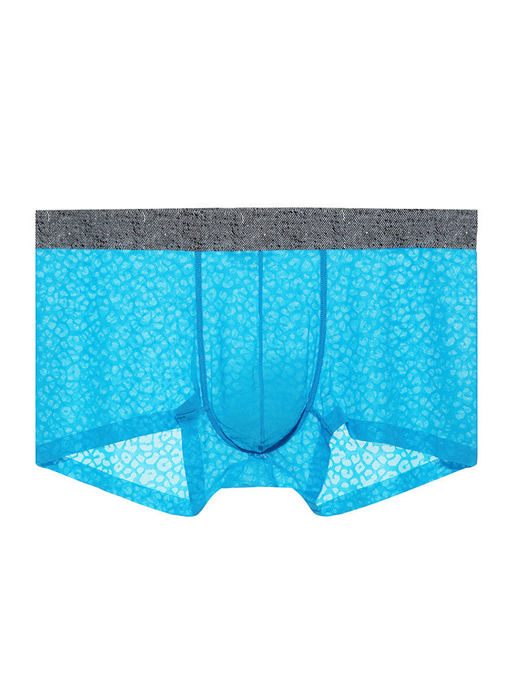 3 Pack Men's Lace Breathable Sweat-Wicking Trunks