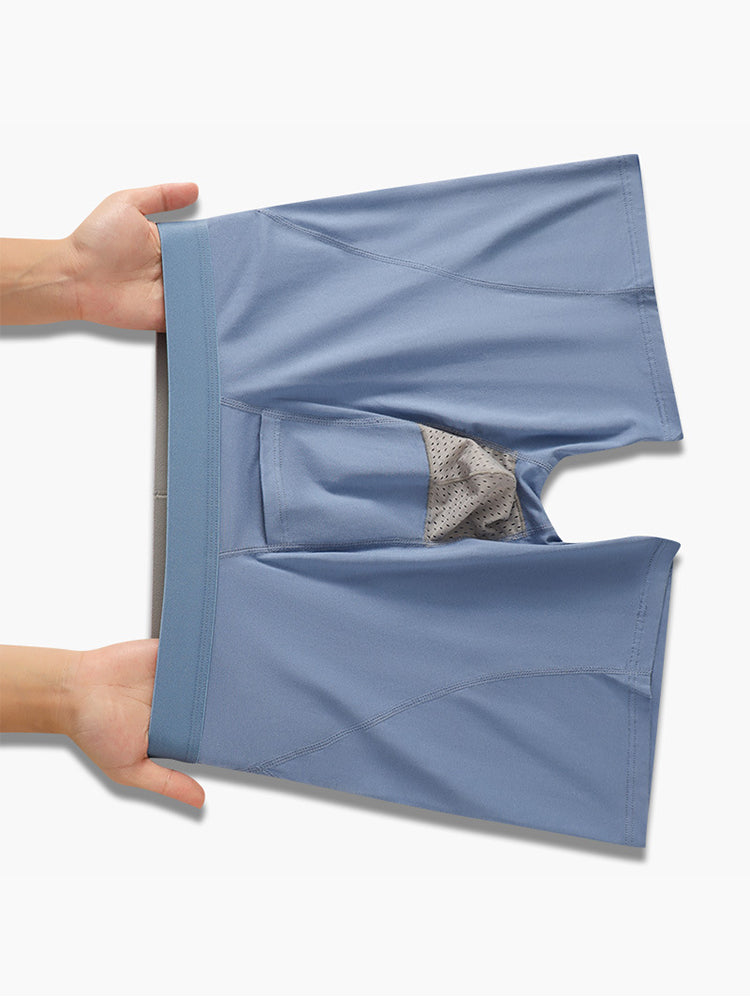 2 Pack Men's Gun Bullet Separation Casual Sports Breathable Cotton Mid-Rise Midway Briefs