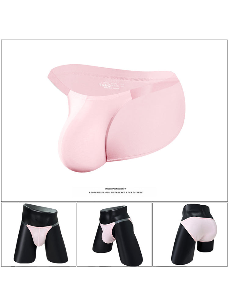 2 Pack Men's Breathable Low-Rise Ultra-Soft Modal Bikini