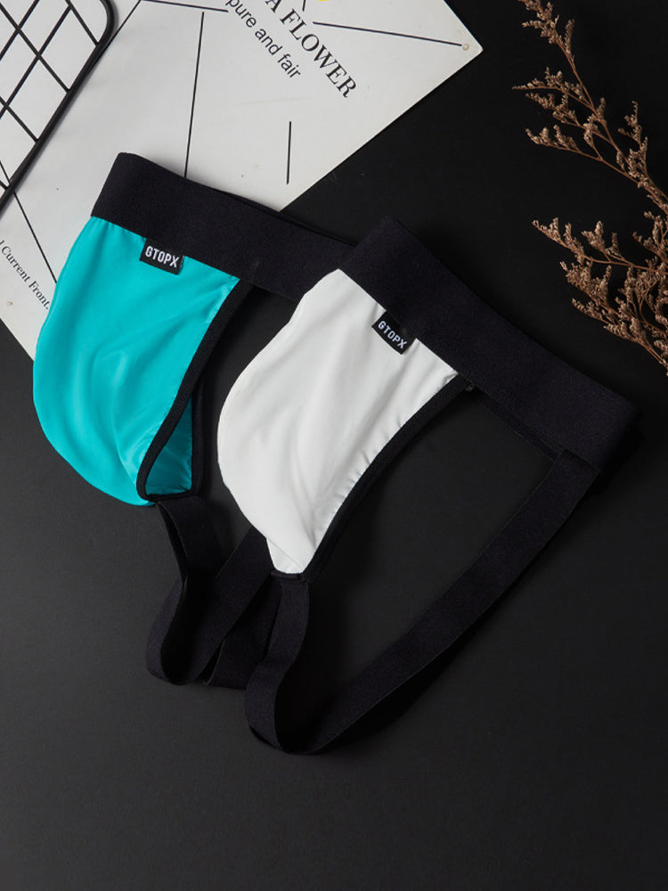 4-pack Men's Ice Silk Quick-Dry Breathable Mesh Jockstrap