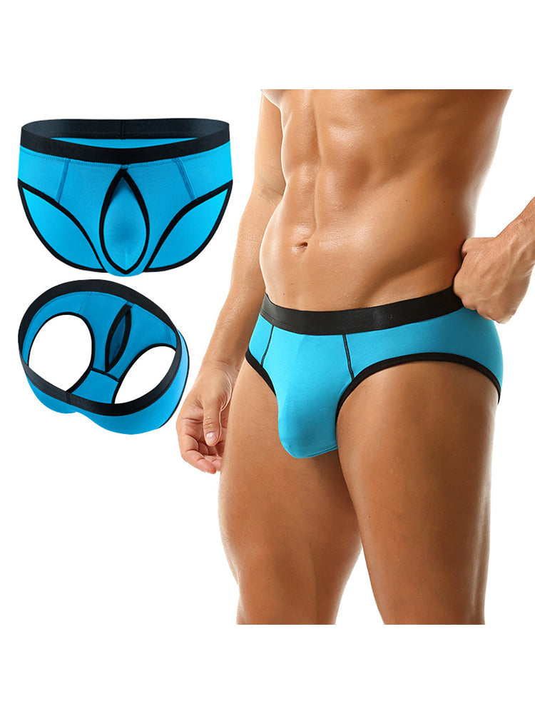 3-pack Men's Low-rise Compartment Lift Independent Pouch Briefs
