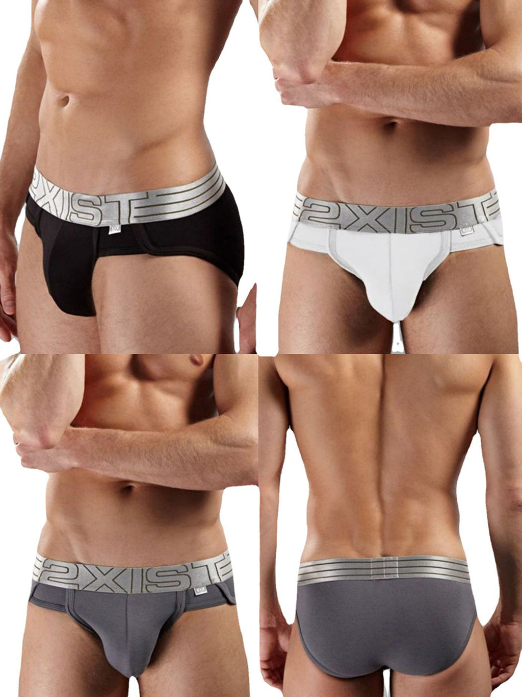 2 Pack Men's Lift No-Show Briefs