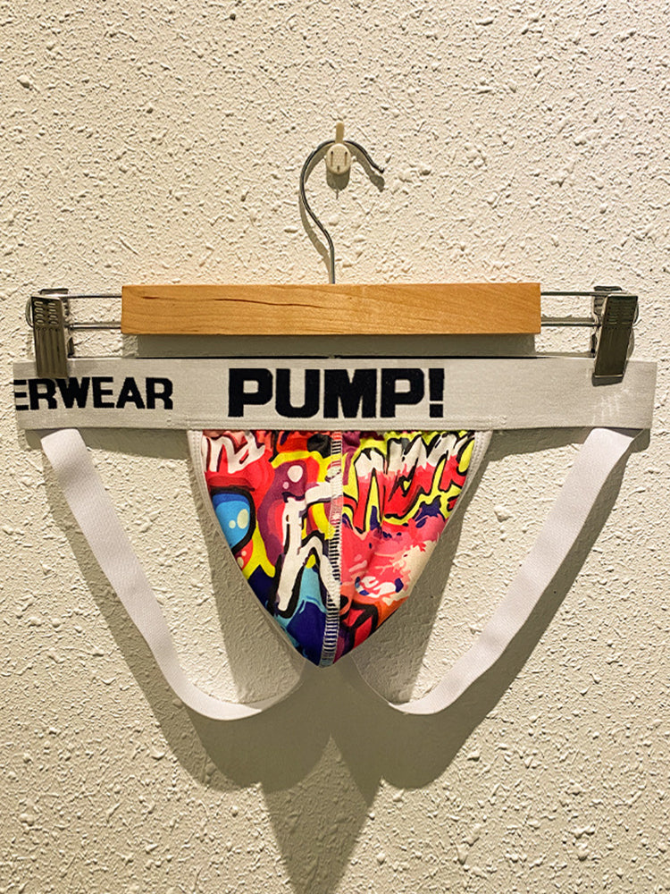 Men’s Sexy Graffiti Pouch Thongs